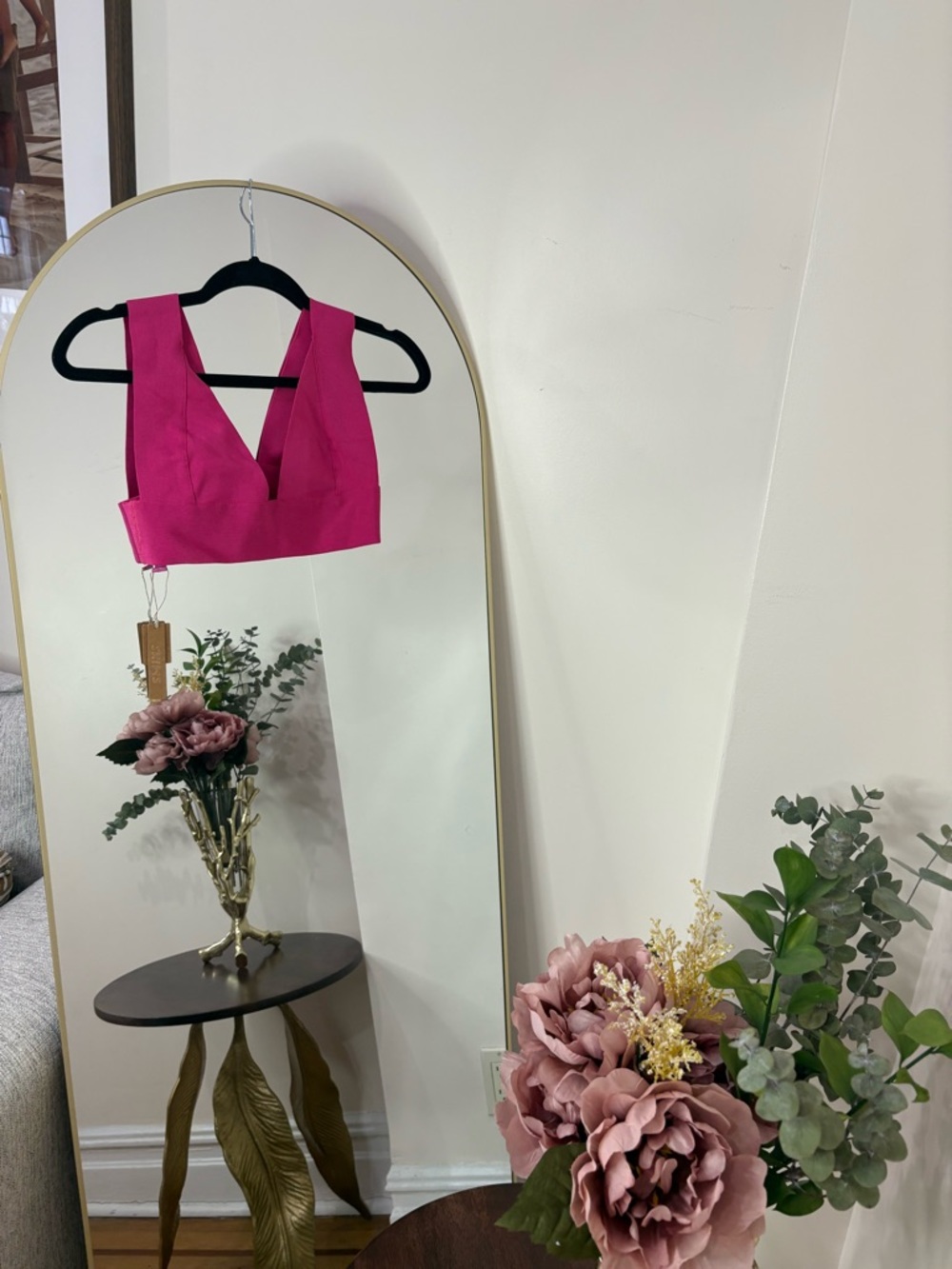 SKIMS KNIT SWIM TOP Fuchsia